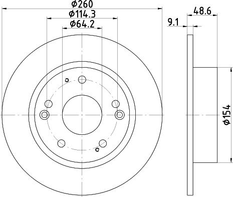 HELLA 8DD 355 117-091 - Тормозной диск avtokuzovplus.com.ua