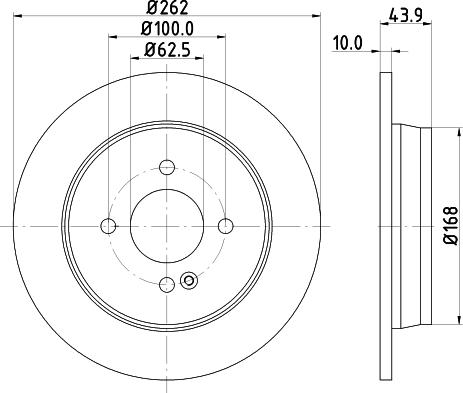 HELLA 8DD 355 118-501 - Тормозной диск avtokuzovplus.com.ua