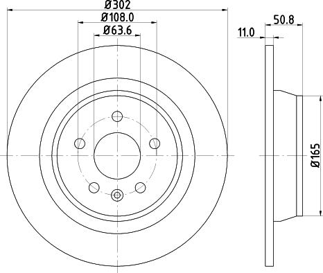 HELLA 8DD 355 118-841 - Тормозной диск avtokuzovplus.com.ua