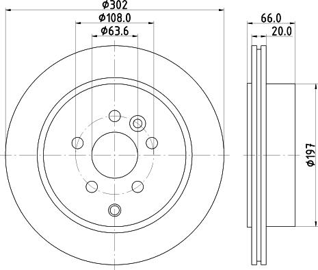 HELLA 8DD 355 118-921 - Тормозной диск avtokuzovplus.com.ua