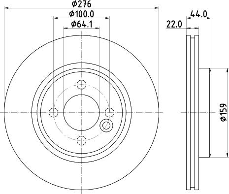 HELLA 8DD 355 120-612 - Тормозной диск avtokuzovplus.com.ua