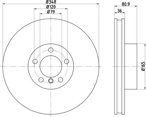 HELLA 8DD 355 120-641 - Тормозной диск avtokuzovplus.com.ua