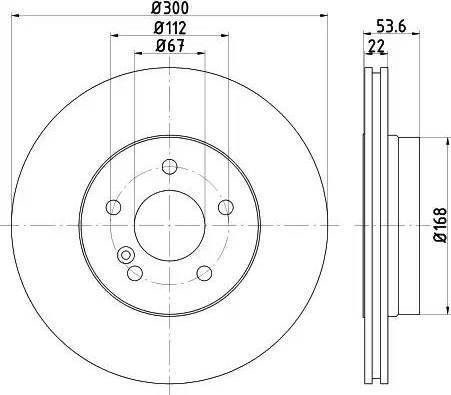 HELLA 8DD 355 121-951 - Тормозной диск avtokuzovplus.com.ua