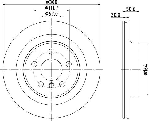 HELLA 8DD 355 122-631 - Тормозной диск avtokuzovplus.com.ua