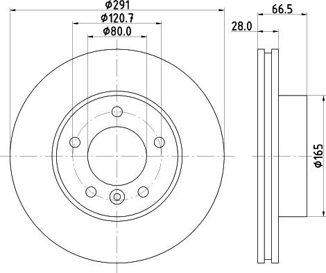 HELLA 8DD 355 122-782 - Тормозной диск avtokuzovplus.com.ua