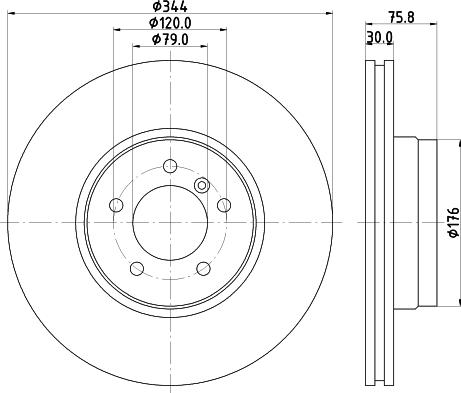 HELLA 8DD 355 124-251 - Тормозной диск avtokuzovplus.com.ua