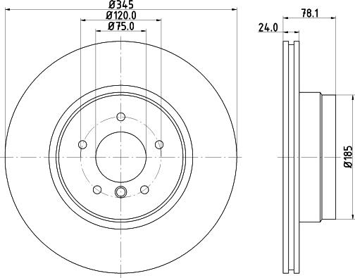 HELLA 8DD 355 124-331 - Тормозной диск avtokuzovplus.com.ua