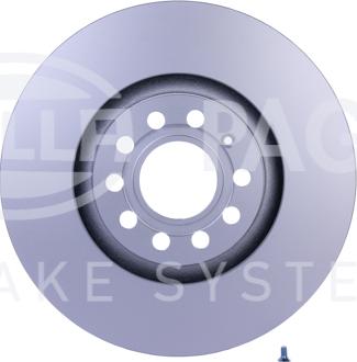 HELLA 8DD 355 127-591 - Гальмівний диск autocars.com.ua