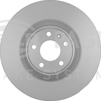 HELLA 8DD 355 128-501 - Гальмівний диск autocars.com.ua