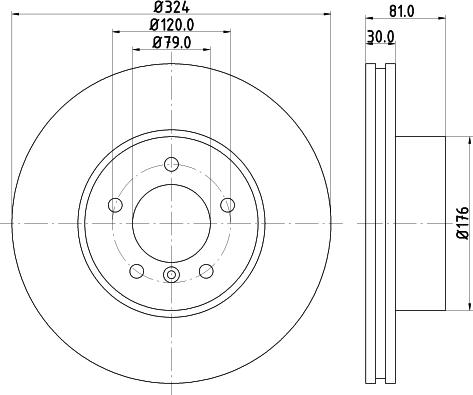 HELLA 8DD 355 129-771 - Тормозной диск avtokuzovplus.com.ua