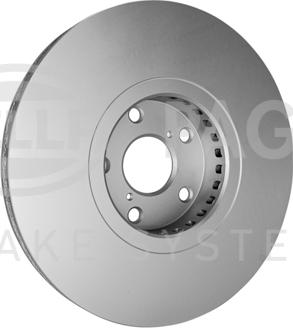 HELLA 8DD 355 129-831 - Гальмівний диск autocars.com.ua