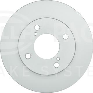 HELLA 8DD 355 132-381 - Гальмівний диск autocars.com.ua