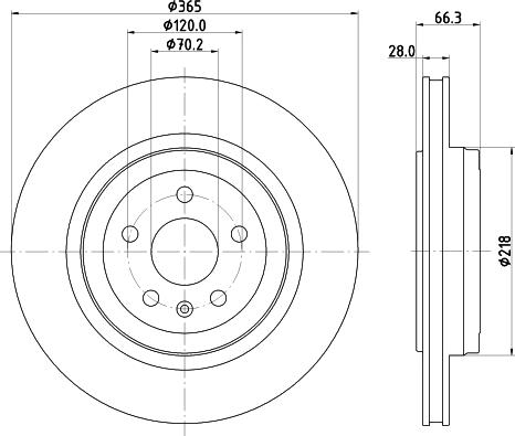 HELLA 8DD 355 132-901 - Тормозной диск avtokuzovplus.com.ua