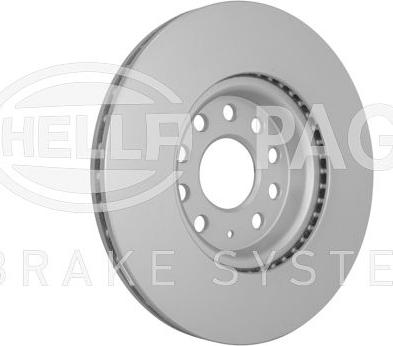 HELLA 8DD 355 134-371 - Гальмівний диск autocars.com.ua