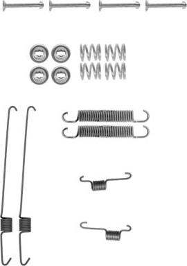 HELLA 8DZ 355 200-001 - Комплектующие, барабанный тормозной механизм avtokuzovplus.com.ua