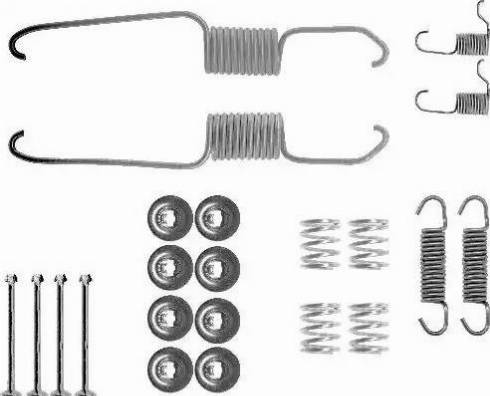 HELLA 8DZ 355 200-171 - Комплектуючі, барабанний гальмівний механізм autocars.com.ua