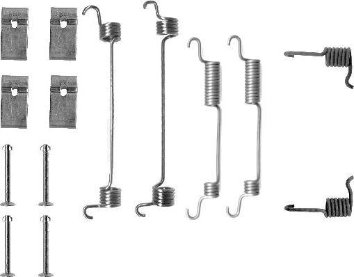 HELLA 8DZ 355 200-321 - Комплектующие, барабанный тормозной механизм avtokuzovplus.com.ua