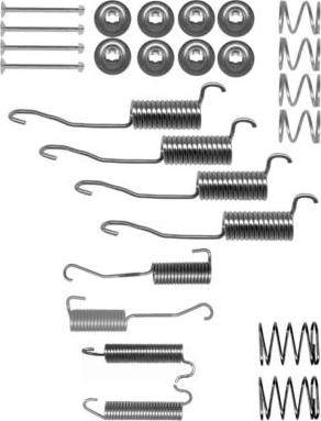 HELLA 8DZ 355 200-501 - Комплектуючі, барабанний гальмівний механізм autocars.com.ua