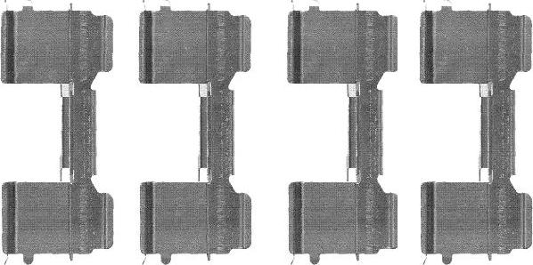 HELLA 8DZ 355 205-041 - Комплектующие для колодок дискового тормоза autodnr.net
