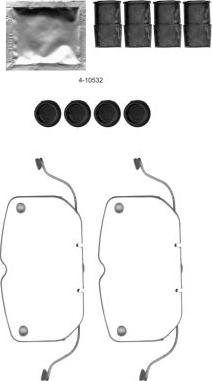 HELLA 8DZ 355 205-071 - Комплект принадлежностей, тормо autodnr.net