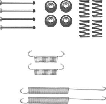 HELLA 8DZ 355 205-411 - Комплектуючі, барабанний гальмівний механізм autocars.com.ua