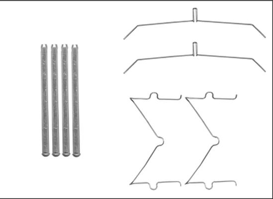 HELLA 8DZ 355 205-641 - Комплектуючі, колодки дискового гальма autocars.com.ua