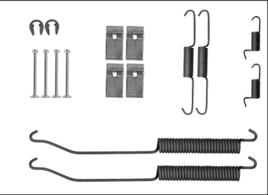 HELLA 8DZ 355 205-871 - Комплектующие, барабанный тормозной механизм avtokuzovplus.com.ua