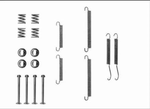 HELLA 8DZ 355 205-891 - Комплектующие, барабанный тормозной механизм avtokuzovplus.com.ua