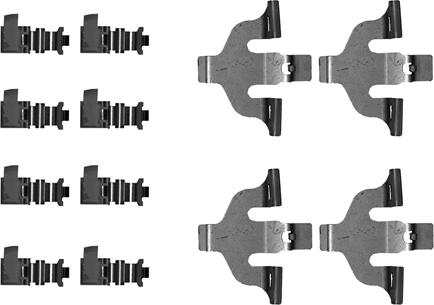 HELLA 8DZ 355 206-251 - Комплектующие для колодок дискового тормоза avtokuzovplus.com.ua