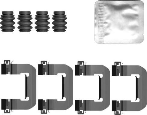 HELLA 8DZ 355 207-031 - Комплектуючі, колодки дискового гальма autocars.com.ua