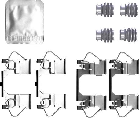 HELLA 8DZ 355 207-351 - Комплектуючі, колодки дискового гальма autocars.com.ua