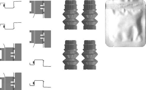 HELLA 8DZ 355 207-401 - Комплектующие для колодок дискового тормоза avtokuzovplus.com.ua