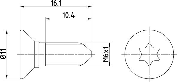 HELLA 8DZ 355 209-081 - Болт, диск тормозного механизма autodnr.net