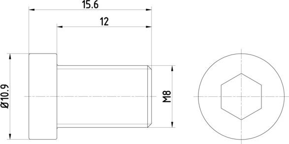 HELLA 8DZ 355 209-091 - Болт, диск тормозного механизма avtokuzovplus.com.ua