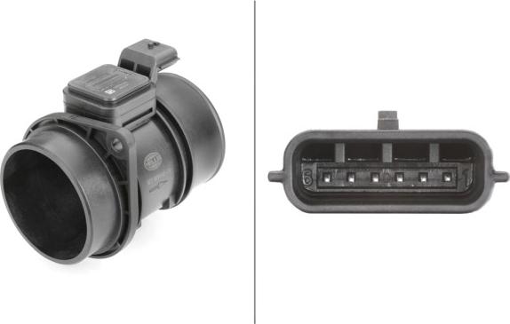 HELLA 8ET 009 142-131 - Датчик потоку, маси повітря autocars.com.ua