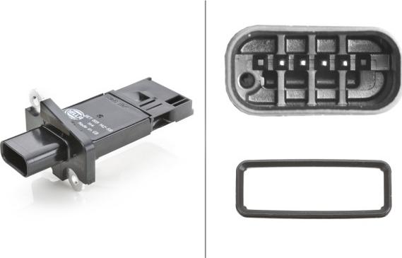 HELLA 8ET 009 142-581 - Датчик потоку, маси повітря autocars.com.ua