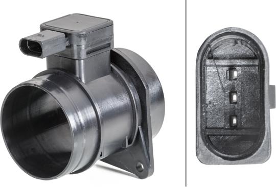 HELLA 8ET 358 095-061 - Датчик потоку, маси повітря autocars.com.ua