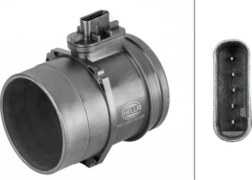 HELLA 8ET 358 095-261 - Датчик потоку, маси повітря autocars.com.ua