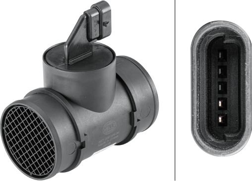 HELLA 8ET 358 095-341 - Датчик потоку, маси повітря autocars.com.ua