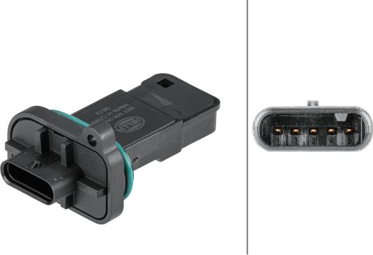 HELLA 8ET 358 095-441 - Датчик потоку, маси повітря autocars.com.ua