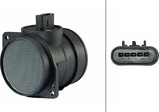 HELLA 8ET358 095-911 - Датчик потоку, маси повітря autocars.com.ua