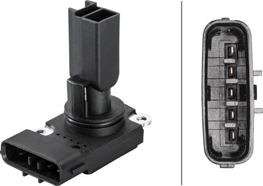 HELLA 8ET 358 166-221 - Датчик потоку, маси повітря autocars.com.ua