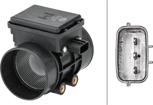 HELLA 8ET 358 166-381 - Датчик потоку, маси повітря autocars.com.ua