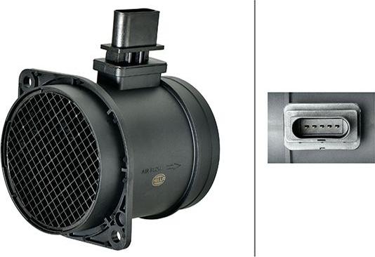 HELLA 8ET 358 166-551 - Датчик потоку, маси повітря autocars.com.ua