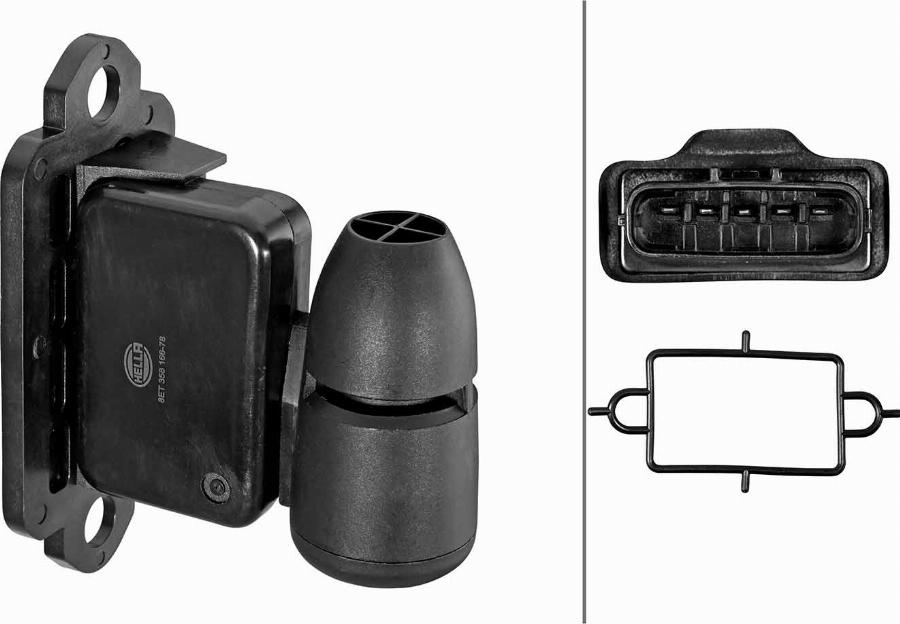 HELLA 8ET 358 166-781 - Датчик потока, массы воздуха autodnr.net