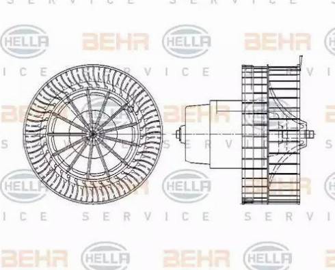 HELLA 8EW 009 159-311 - Вентилятор салона autodnr.net