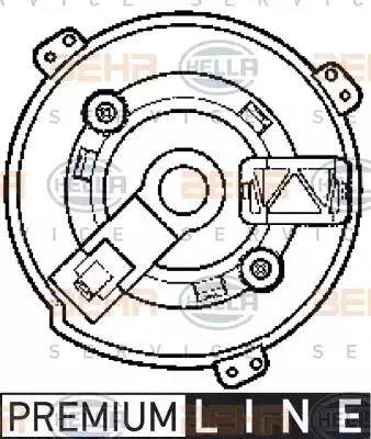 HELLA 8EW 009 159-531 - Вентилятор салона avtokuzovplus.com.ua