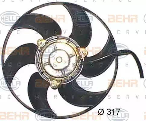 HELLA 8EW 351 044-181 - Вентилятор, охлаждение двигателя autodnr.net