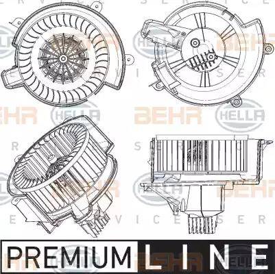 HELLA 8EW 351 104-421 - Вентилятор салону autocars.com.ua