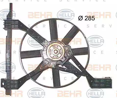 HELLA 8EW 351 150-251 - Вентилятор, охолодження двигуна autocars.com.ua